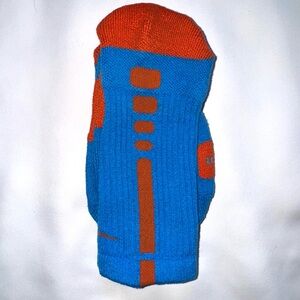 Nike Elite Kids Bright Blue and Orange Socks